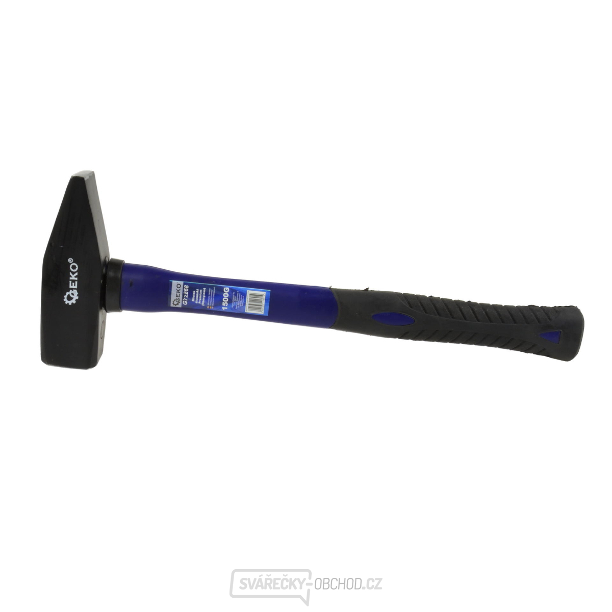 GEKO Kladivo zámečnické, 1500g, sklolaminátová násada