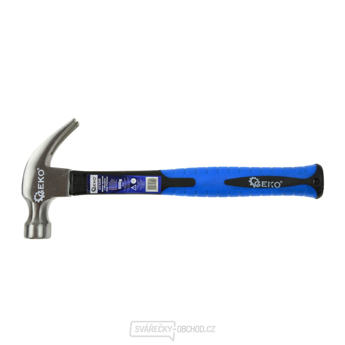 GEKO Kladivo obuvnické, gumová rukojeť, 500 g