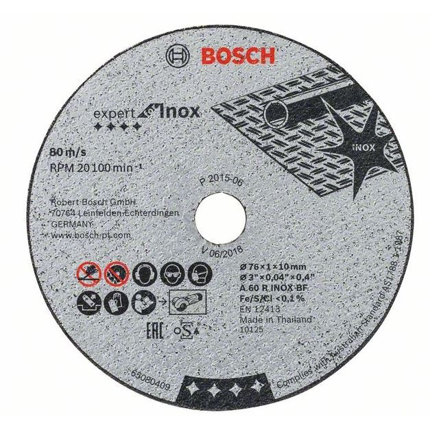 Bosch Bosh Řezný Kotouč Expert For Inox na Ocel, 76mm, 5ks