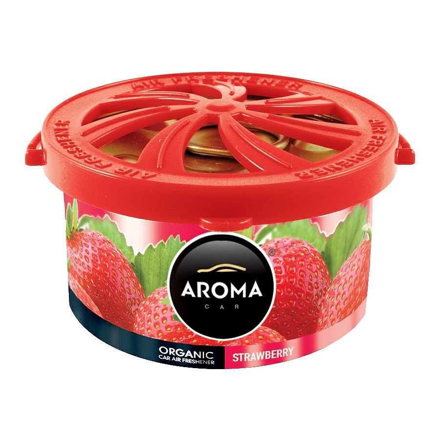 Levně Osvěžovač AROMA CAR ORGANIC 40g STRAWBERRY amFAL918