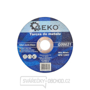 GEKO Řezný kotouč na kov 125x1,2x22,23mm - 1ks GEKO Řezný kotouč na kov 125x1,2x22,23mm - 1ks gallery main image