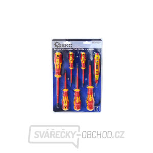 GEKO Sada šroubováků se zkoušečkou 1000V - 7ks GEKO Sada šroubováků se zkoušečkou 1000V - 7ks gallery main image