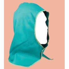 Sopras Ochranná kukla z nehořlavé bavlny PROBAN s ochranou zátylku (zelená) SCUFP-PP