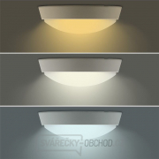 Solight LED venkovní osvětlení s nastavitelnou CCT, 18W, 1350lm, 22cm, 2v1 - bílý a černý kryt Náhled
