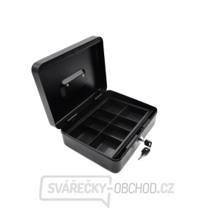 GEKO Pokladnička přenosná 250x200x90 mm, 8 přihrádek, uzamykatelná, kov GEKO Pokladnička přenosná 250x200x90 mm, 8 přihrádek, uzamykatelná, kov gallery main image