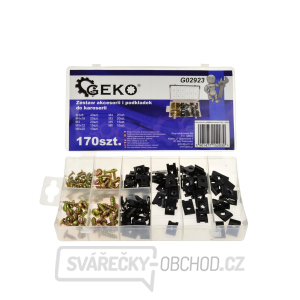 GEKO Samořezné šrouby a pružné matice pro karosérie, různé rozměry - 170ks GEKO Samořezné šrouby a pružné matice pro karosérie, různé rozměry - 170ks gallery main image