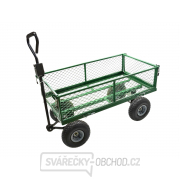 Transportní vozík - přívěs GEKO, nosnost 350 kg, sklopné postranice gallery main image