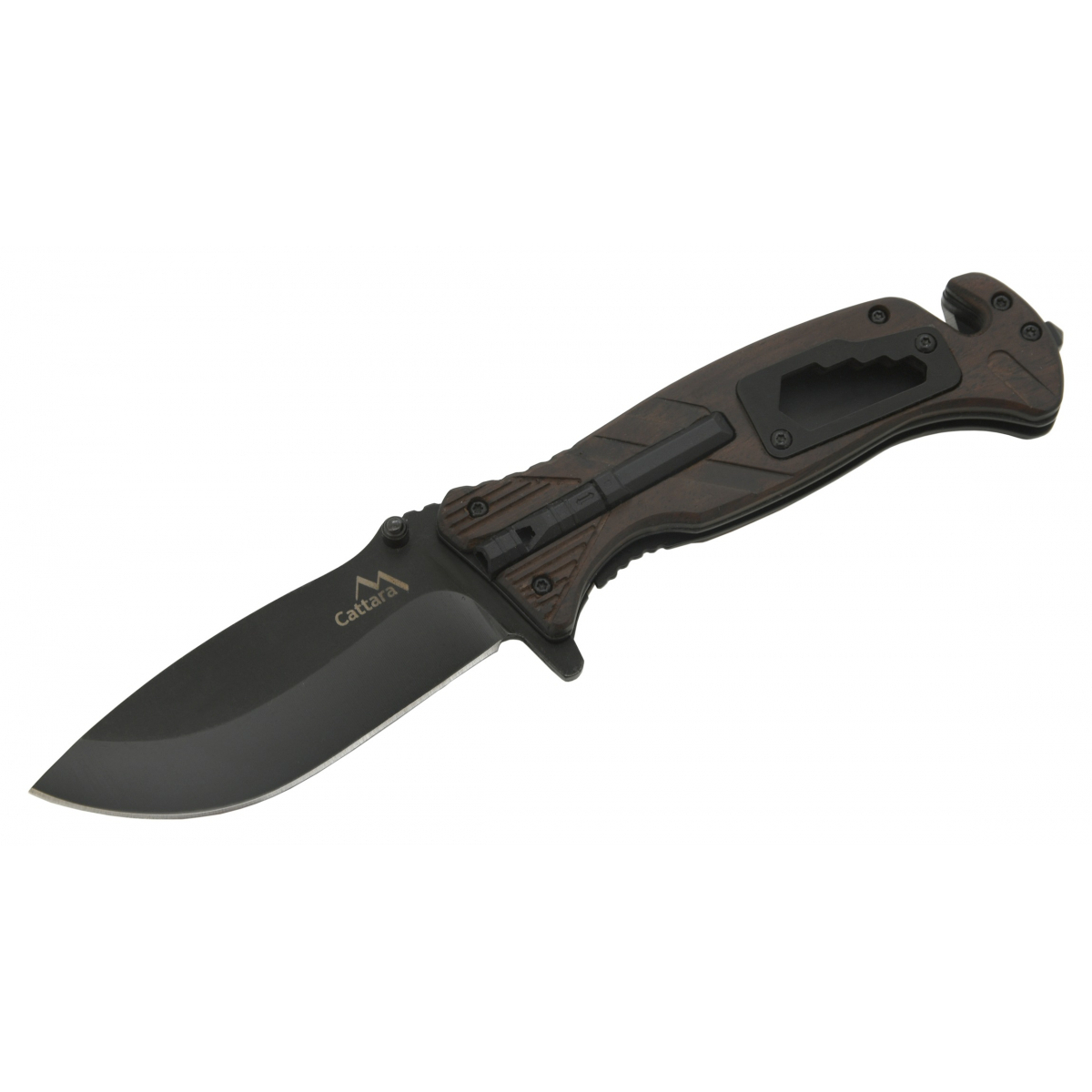 CATTARA Nůž zavírací BLACK BLADE s pojistkou 21,7cm