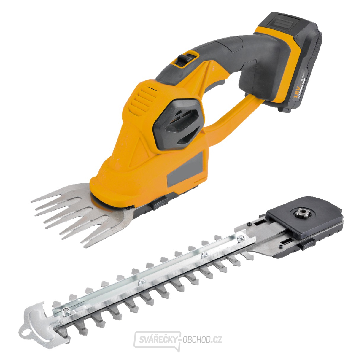 Riwall PRO RASH 2020 SET aku nůžky 20 V na trávu a keře + 2 Ah baterie + nabíječka