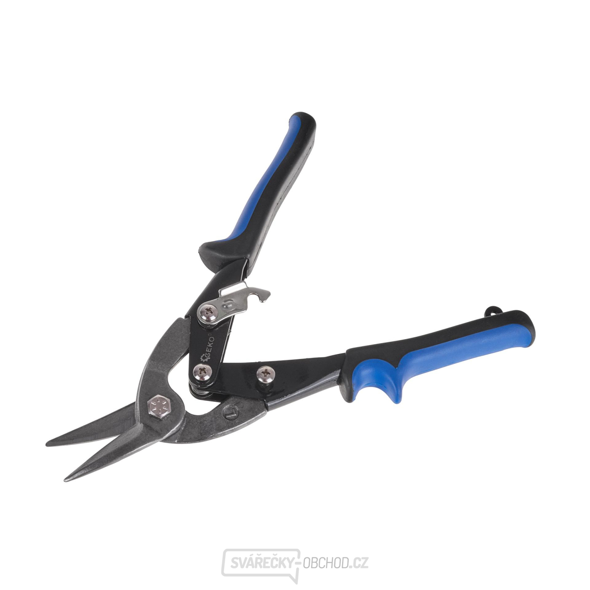 GEKO Nůžky na plech převodové, 10", rovné