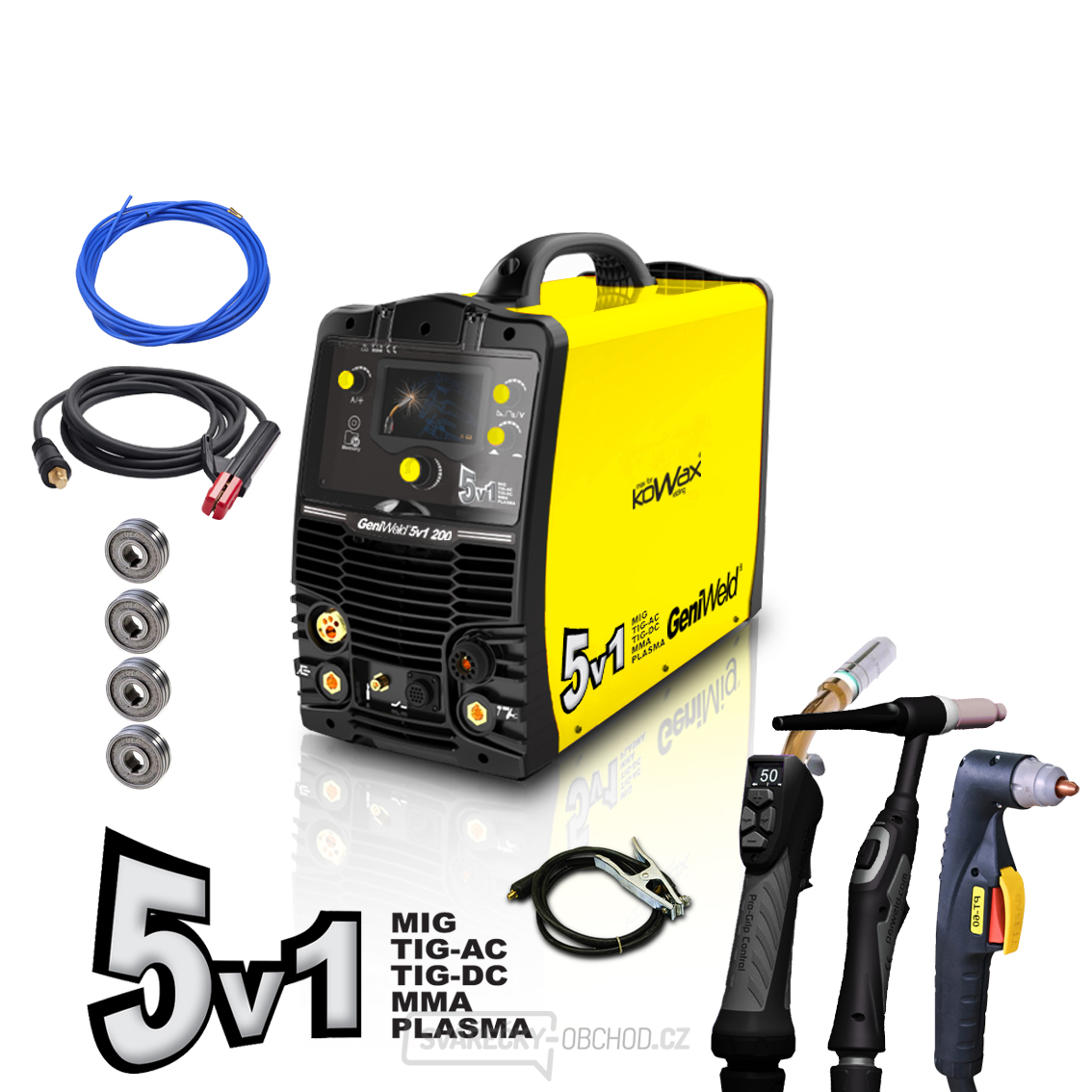 KOWAX GeniWeld®5v1 200 + Hořák + Kabely