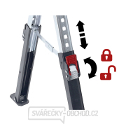 koza stavební skládací 1kus, nosnost 590kg, výška 61,5-82mm Náhled