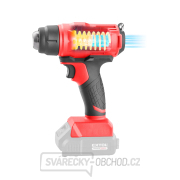 Pistole horkovzdušná aku SHARE20V, 550°C, 20V Li-ion, bez baterie a nabíječky náhled