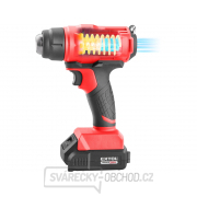 Pistole horkovzdušná aku SHARE20V, 550°C, 20V Li-ion, 2000mAh náhled