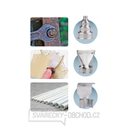 Pistole horkovzdušná aku SHARE20V, 550°C, 20V Li-ion, 2000mAh náhled