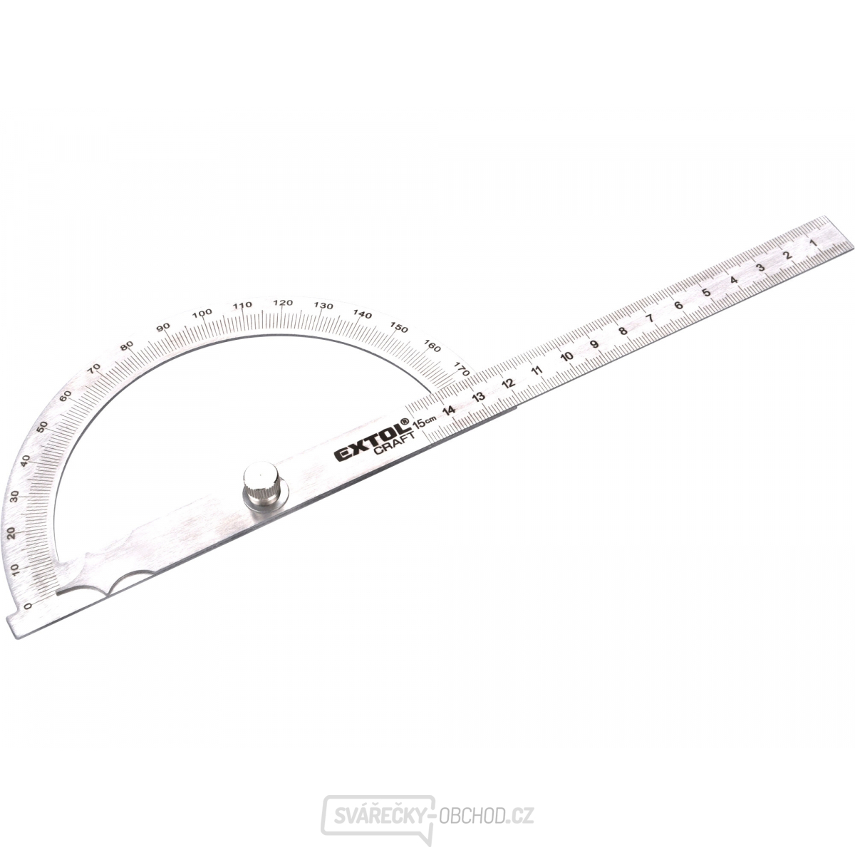 úhloměr obloukový nerezový, 0-180°