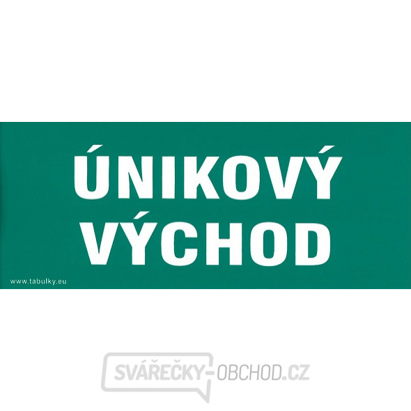 Únikový východ 210x87mm - samolepka