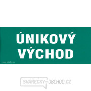 Únikový východ 210x87mm - samolepka Únikový východ 210x87mm - samolepka gallery main image