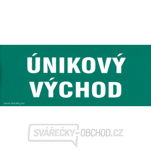 Únikový východ 210x87mm - samolepka