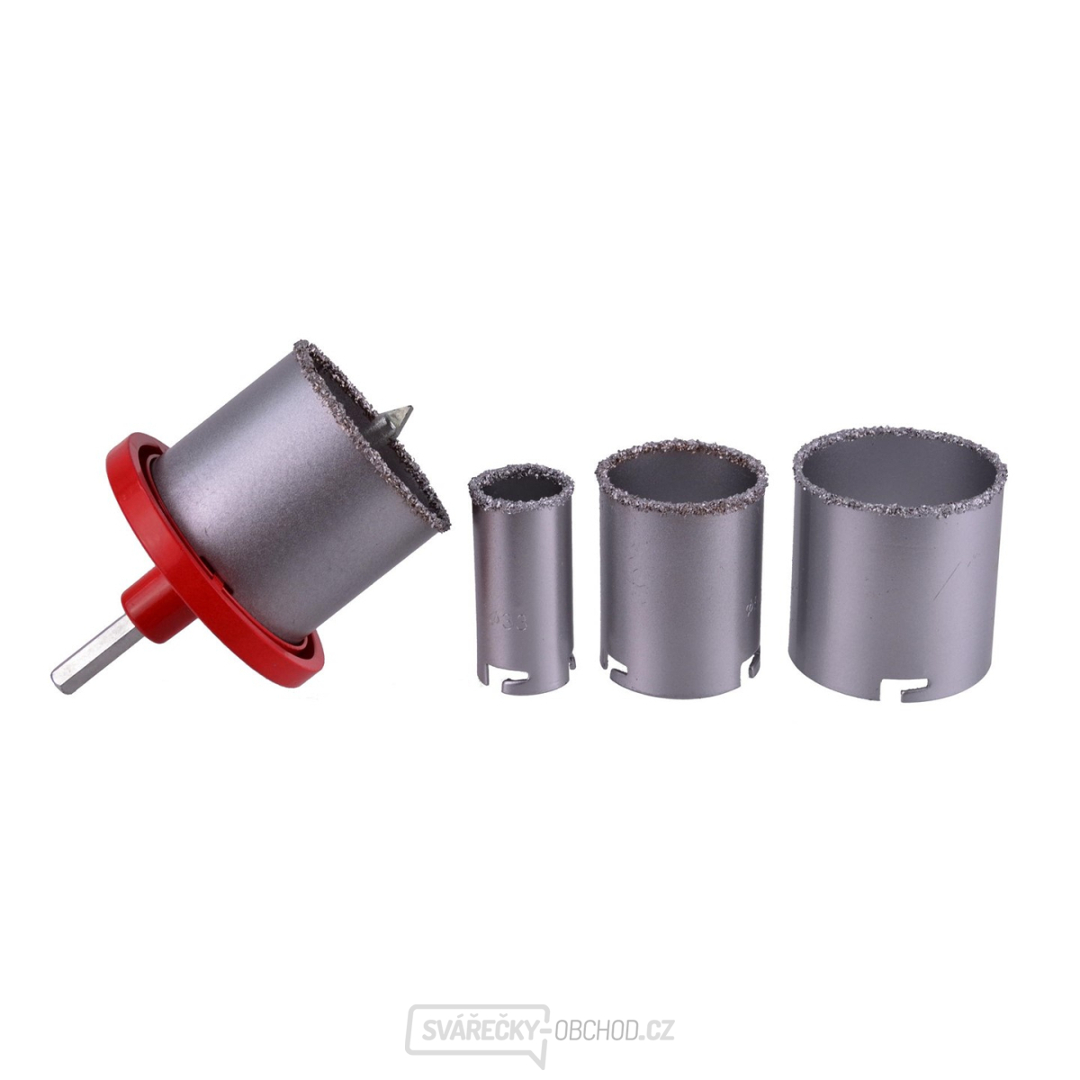 GEKO Vrtáky vykružovací s karbidovým ostřím, sada 4ks, 33-53-67-73mm GEKO Vrtáky vykružovací s karbidovým ostřím, sada 4ks, 33-53-67-73mm gallery main image