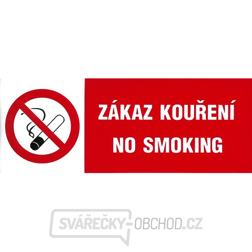 Zákaz kouření - No smoking 210x70mm - samolepka