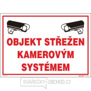 Objekt střežen kamerovým systémem - plastová tabulka A4 Objekt střežen kamerovým systémem - plastová tabulka A4 gallery main image
