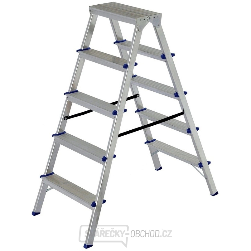 ELKOP Oboustranné hliníkové schůdky DHR 405 - 5 stupňů