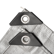 Plachta Procraft ST2x2 200g/m2 nepromokavá s oky 2x2 m stříbrná | ST2x2 Náhled