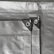 Plachta Procraft ST4x5 200g/m2 nepromokavá s oky 4x5 m stříbrná | ST4x5 Náhled