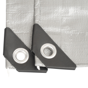 Plachta Procraft ST4x5 200g/m2 nepromokavá s oky 4x5 m stříbrná | ST4x5 náhled