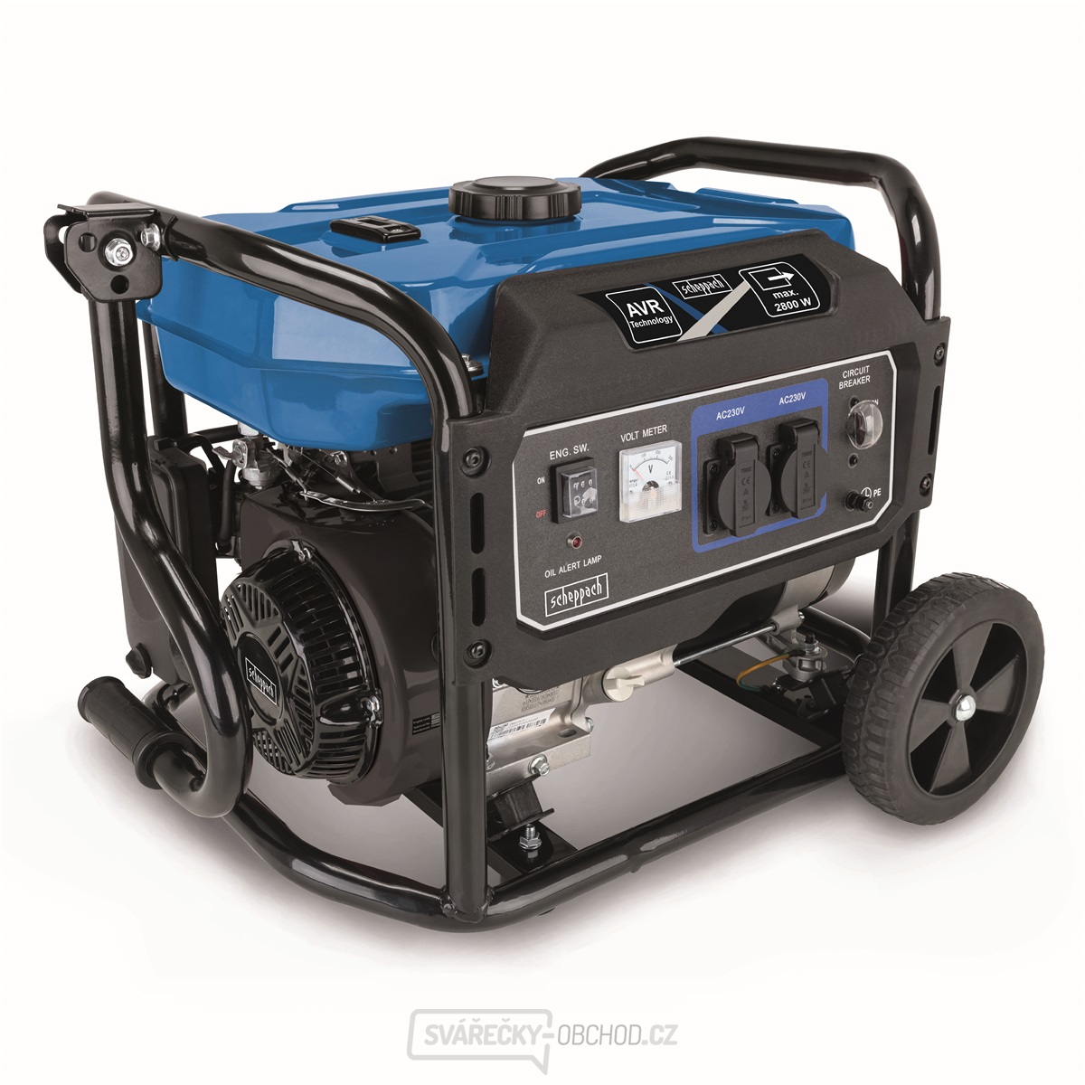 Scheppach SG 3200x Rámová elektrocentrála 2800 W s regulací AVR