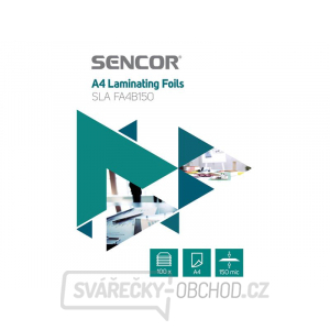 Fólie laminovací SENCOR SLA FA4B150 A4 150mic 100ks gallery main image