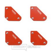 Magnet-úhelník svařovací mini, sada 4ks, 45°-90°-135°, nosnost do 4kg Náhled