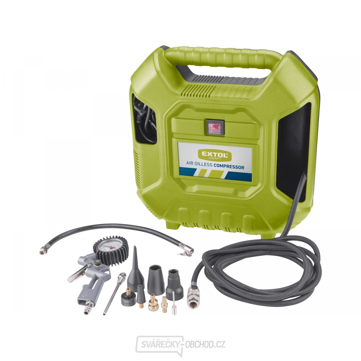 Kompresor bezolejový, 1100W