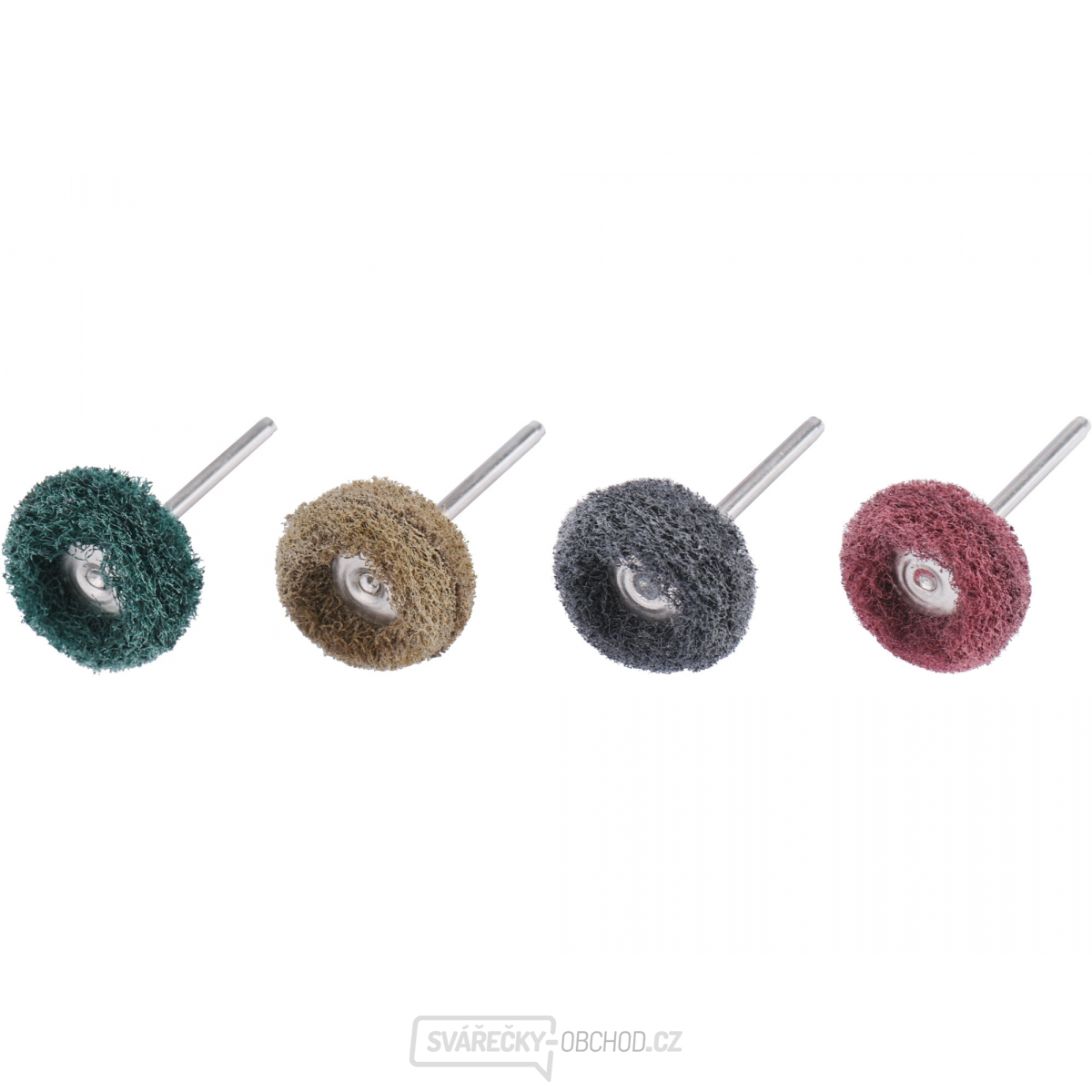 Kartáče brusné nylonové, sada 40ks, P80, P150, P240, P300