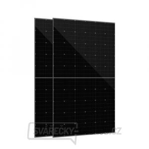 Solight Solární panel DAH 455Wp, celočerný, full screen, monokrystalický, monofaciální, 1903x1134x32mm