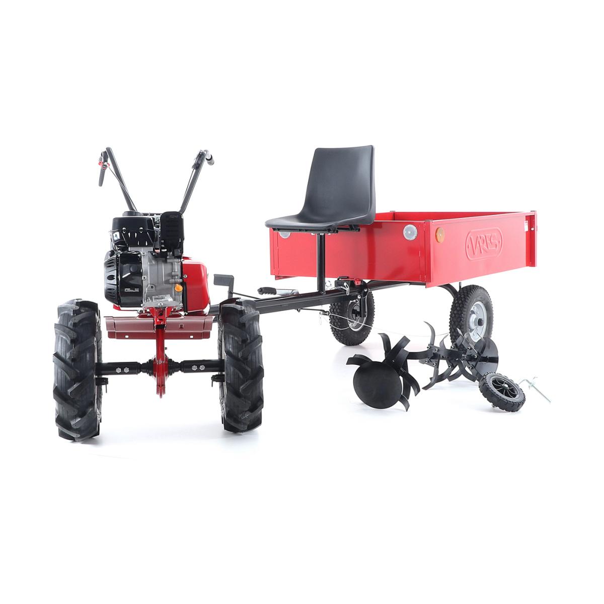 Kultivátor Eurosystems EURO5 EVO 2+1 LONCIN s diferenciálem 2x šípová kola 5x10 s vozíkem L - SET 3 Náhled