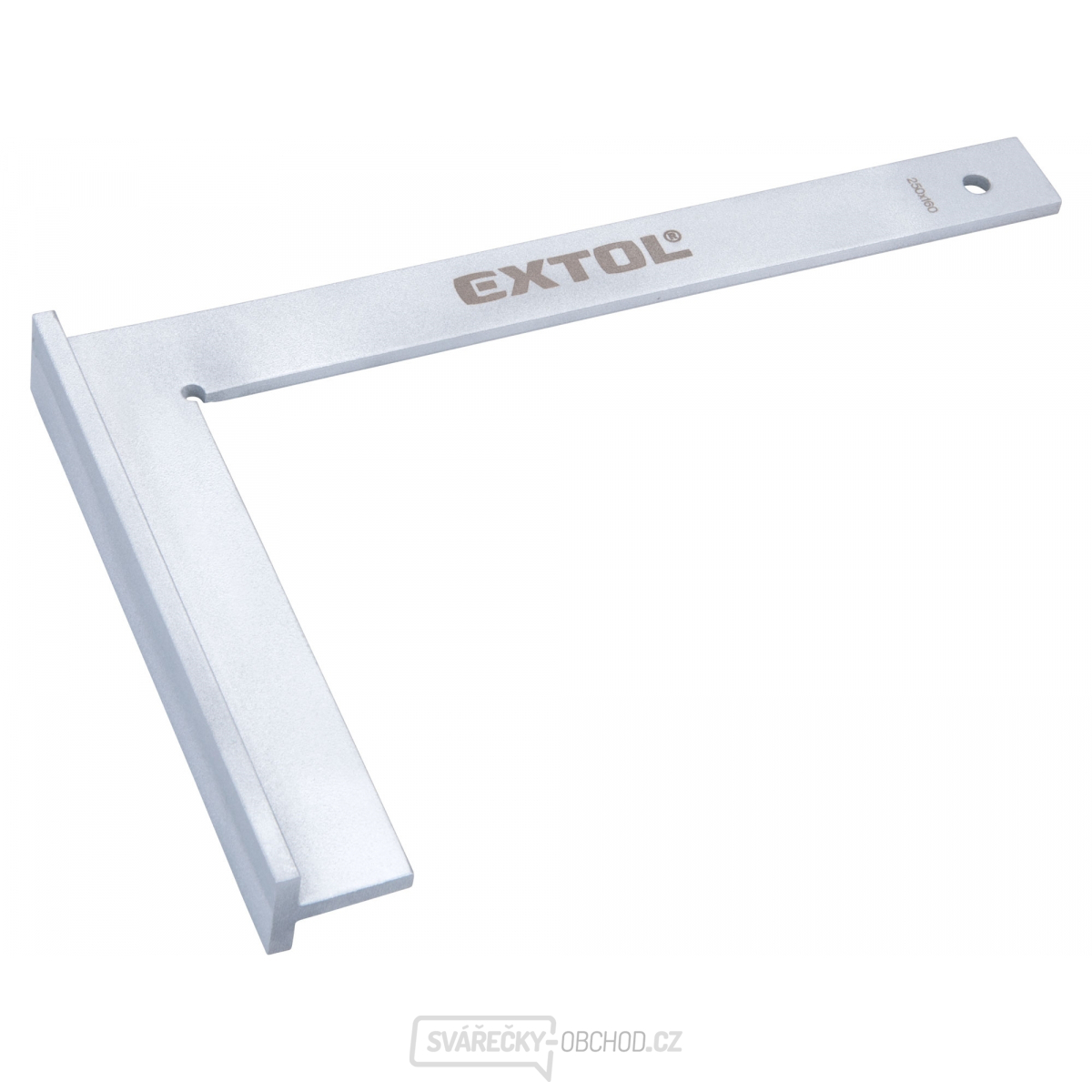 úhelník zámečnický s příložníkem, 250x125x5mm, ocelový