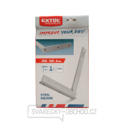 úhelník zámečnický s příložníkem, 250x125x5mm, ocelový náhled