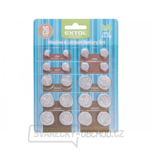 baterie alkalické a lithiové, sada 20ks baterie alkalické a lithiové, sada 20ks gallery main image