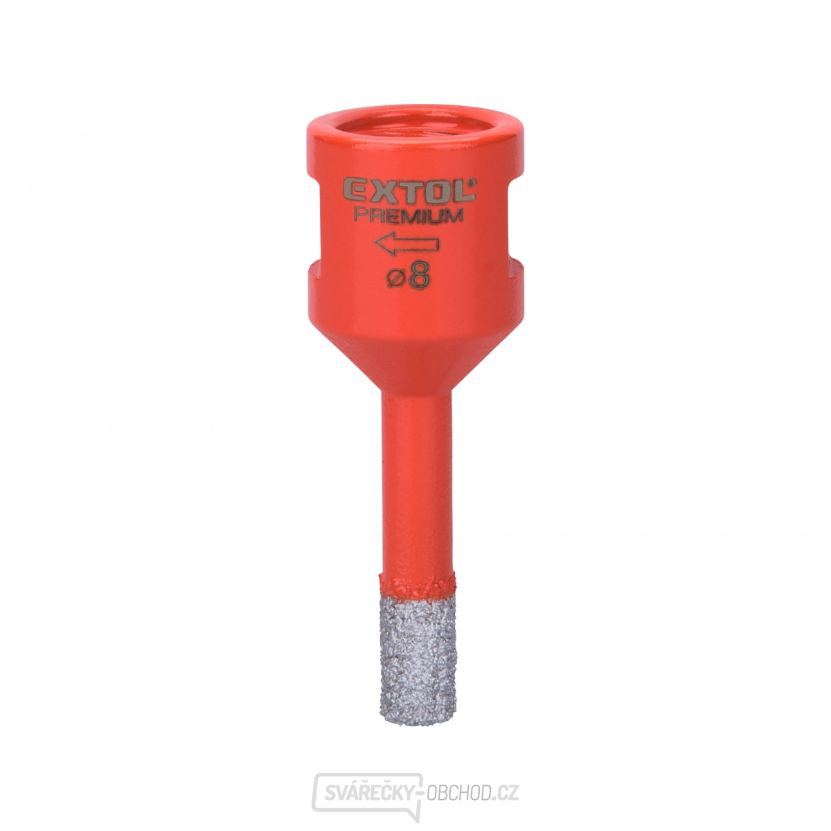 Korunka vykružovací diamantová, O 8mm, závit M14