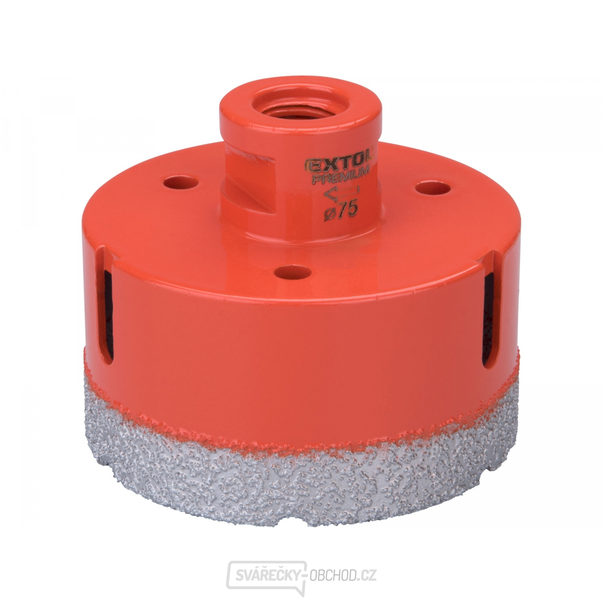 Korunka vykružovací diamantová, O 75mm, závit M14 Korunka vykružovací diamantová, O 75mm, závit M14 gallery main image