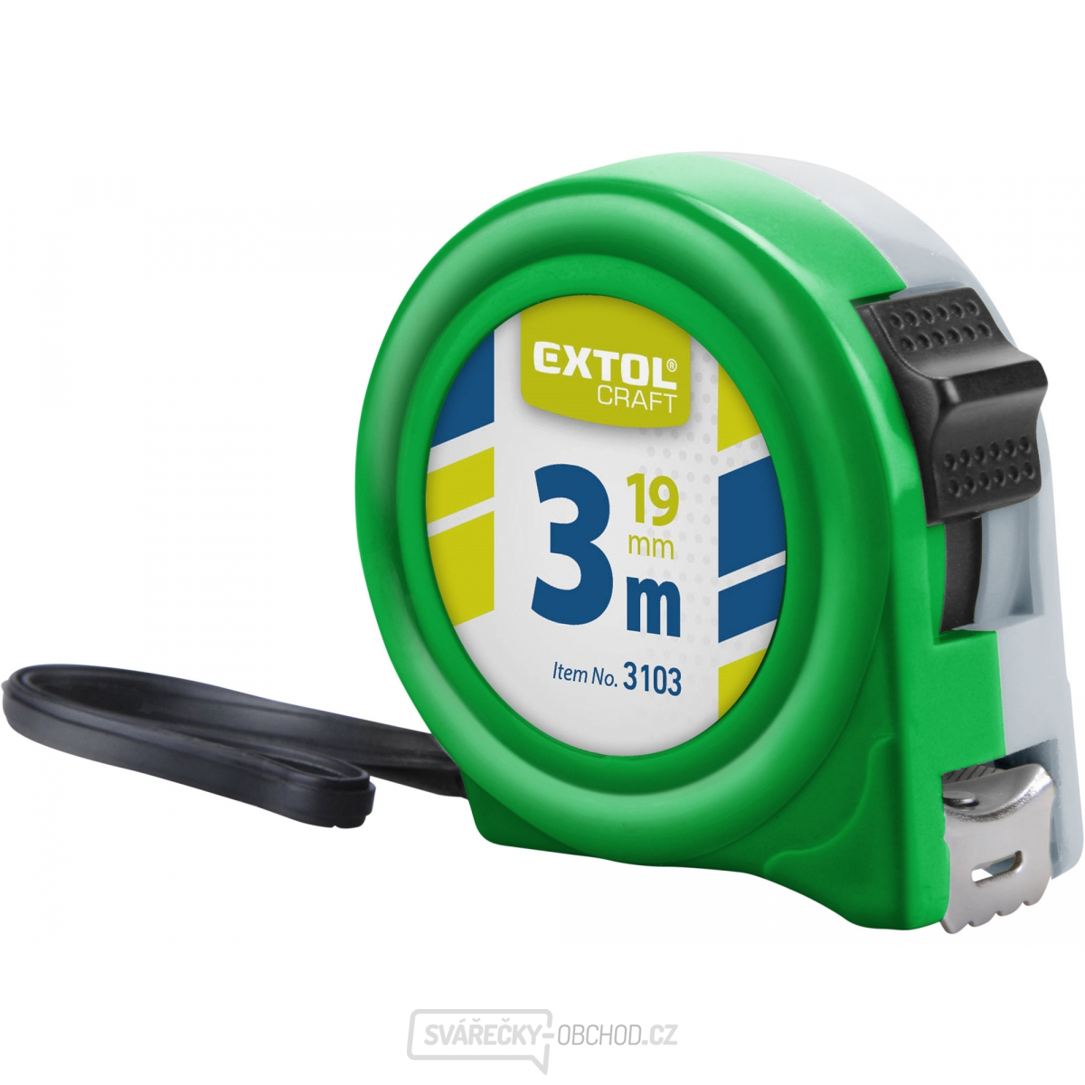 Metr svinovací, 3m, š. pásku 19mm