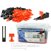 GEKO Vyrovnávací systém na obklady a dlažbu 100 klínků + 500 spon 1,5 mm GEKO Vyrovnávací systém na obklady a dlažbu 100 klínků + 500 spon 1,5 mm gallery main image