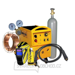 Svářecí Poloautomat OMI 206i + Hořák + Ventil + Kukla + Sprej + Drát + plná Láhev CO2 Svářecí Poloautomat OMI 206i + Hořák + Ventil + Kukla + Sprej + Drát + plná Láhev CO2 gallery main image