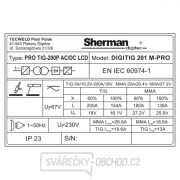 Sherman DIGITIG 201 M-PRO + Hořák + Svařovací kabely Sherman DIGITIG 201 M-PRO + Hořák + Svařovací kabely náhled