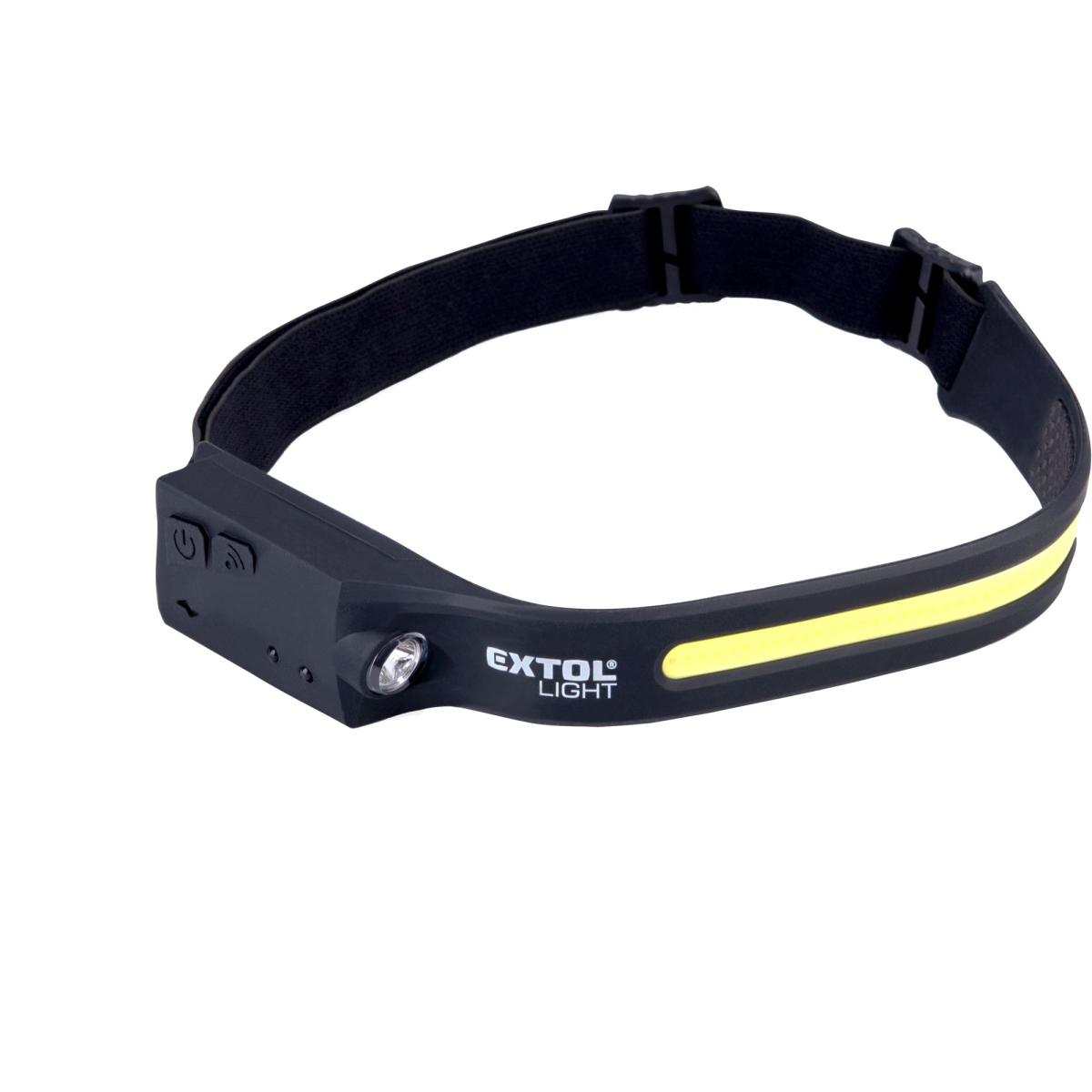 Levně čelovka 350lm, USB nabíjení, s IR čidlem, COB, XPE LED 43186