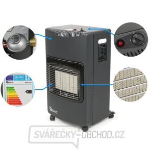 GEKO Plynový ohřívač 4,2 kW v setu s redukcí a hadicí GEKO Plynový ohřívač 4,2 kW v setu s redukcí a hadicí gallery main image