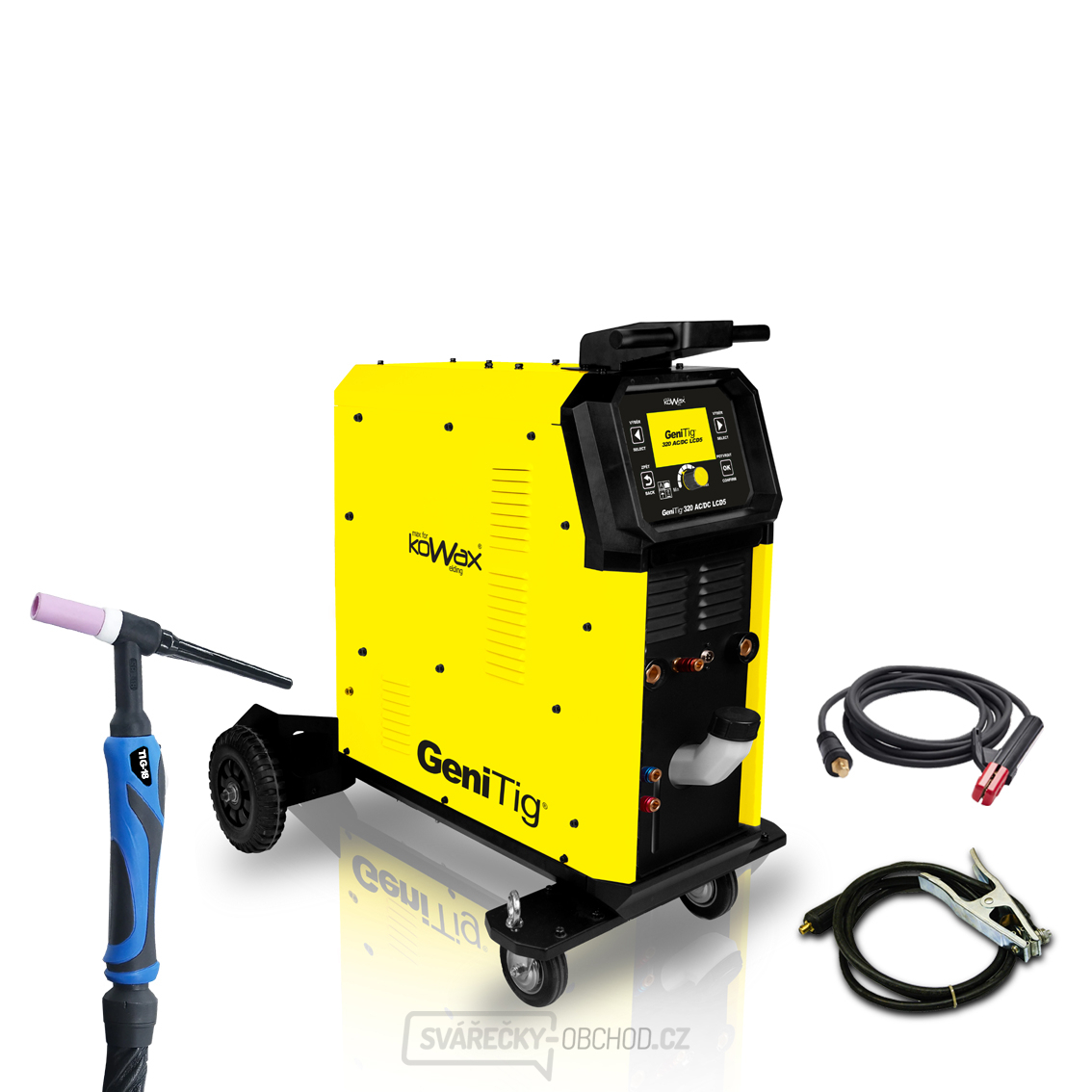 KOWAX GeniTig®320 AC/DC LCD5 + Hořák + Kabely