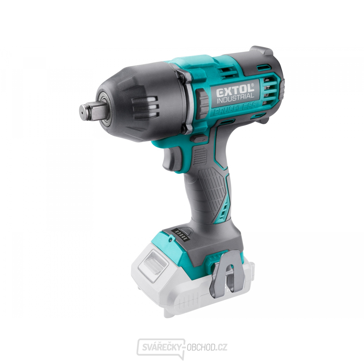 Aku rázový utahovák Extol 1/2" aku SHARE20V, 20V Li-ion, 400Nm, bez baterie a nabíječky